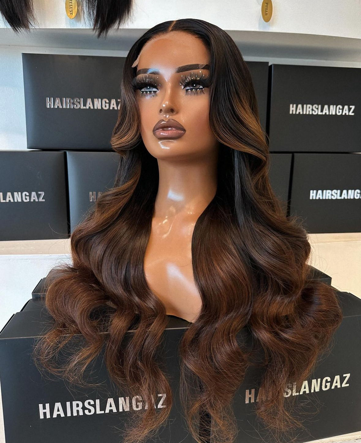Kendal - Ombre Brown Glueless 5x5 Closure Wig