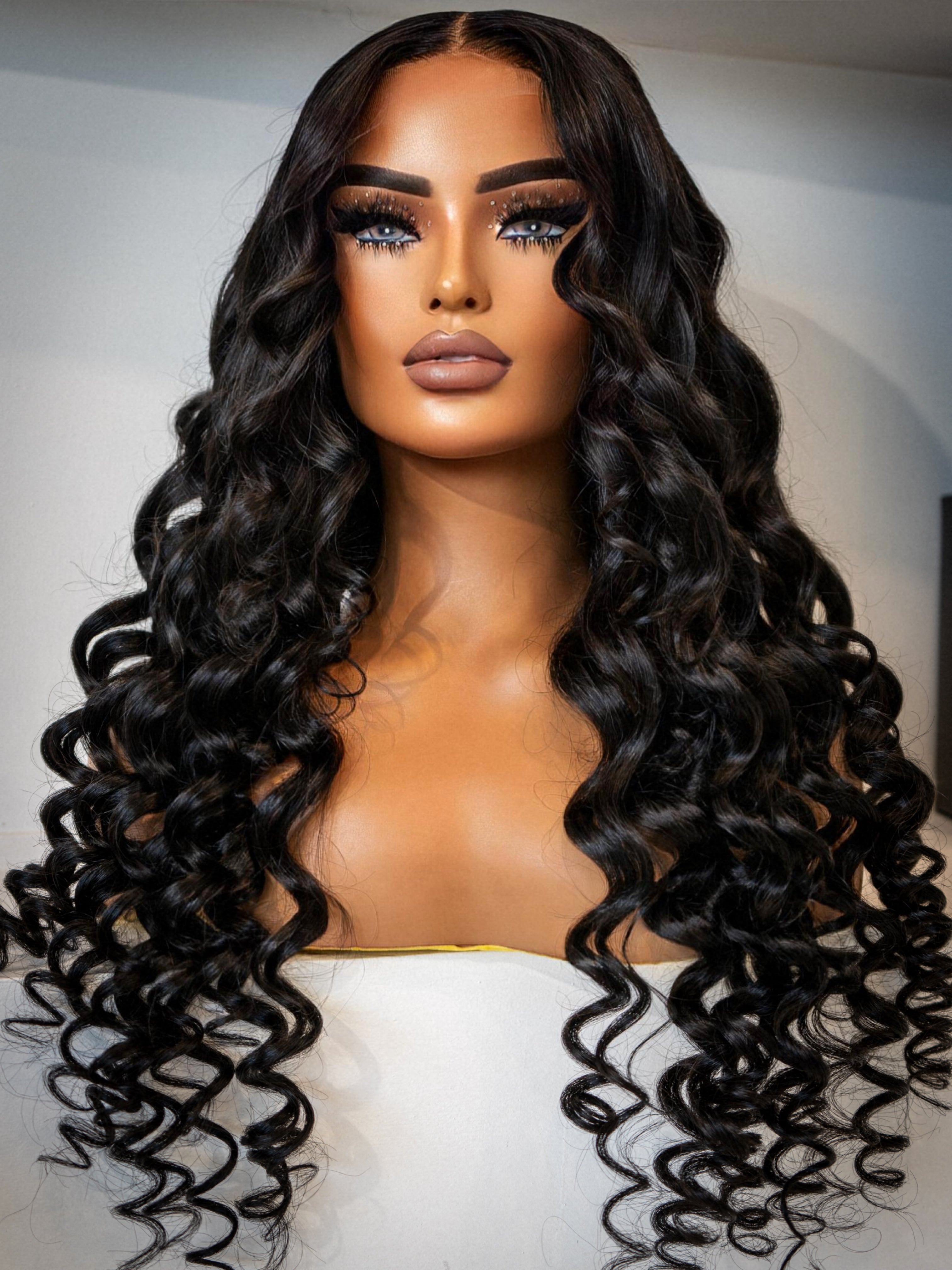 Raquel - Jet Black- Glueless 5x5 Closure Wig