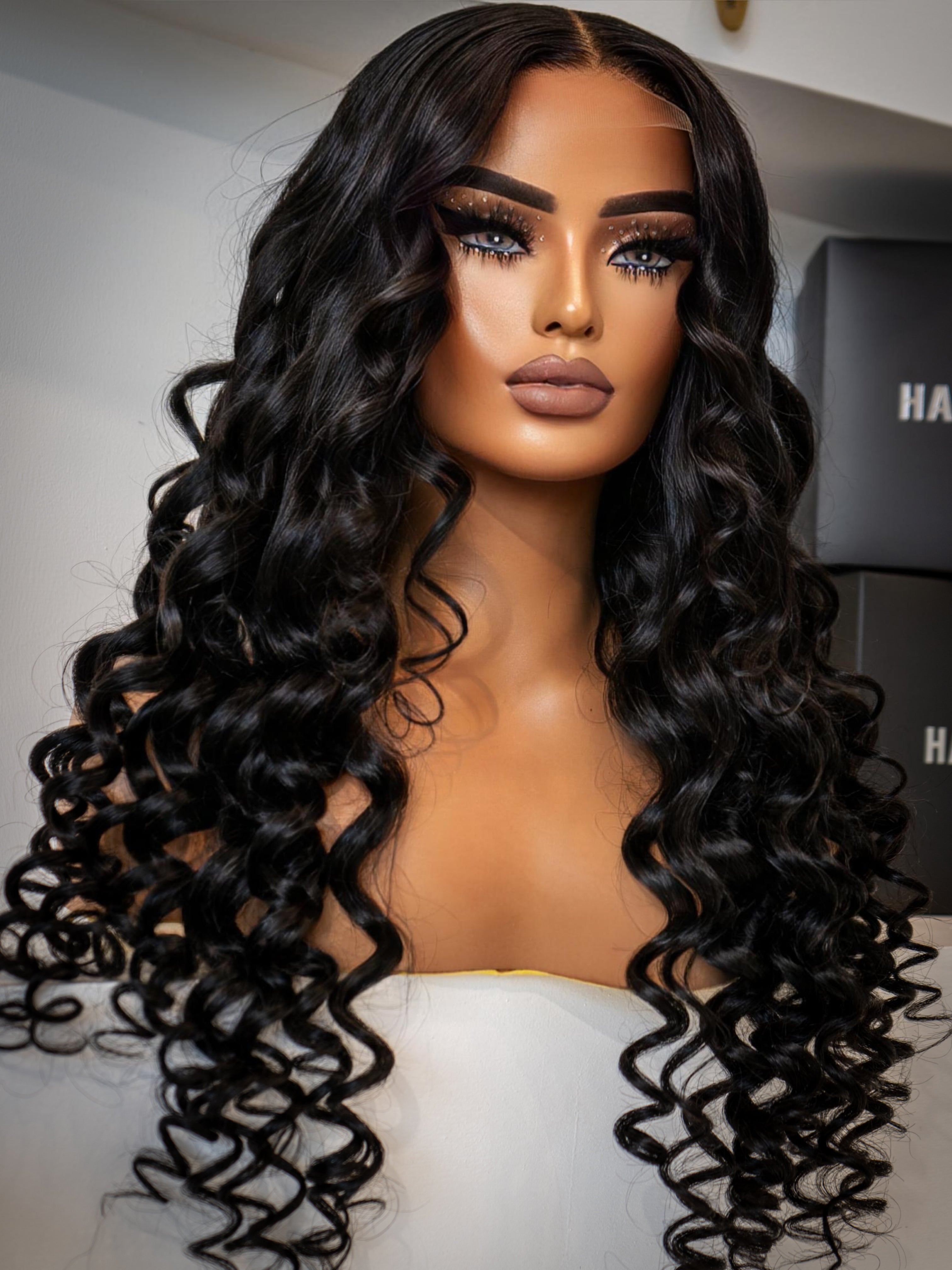 Raquel - Jet Black- Glueless 5x5 Closure Wig