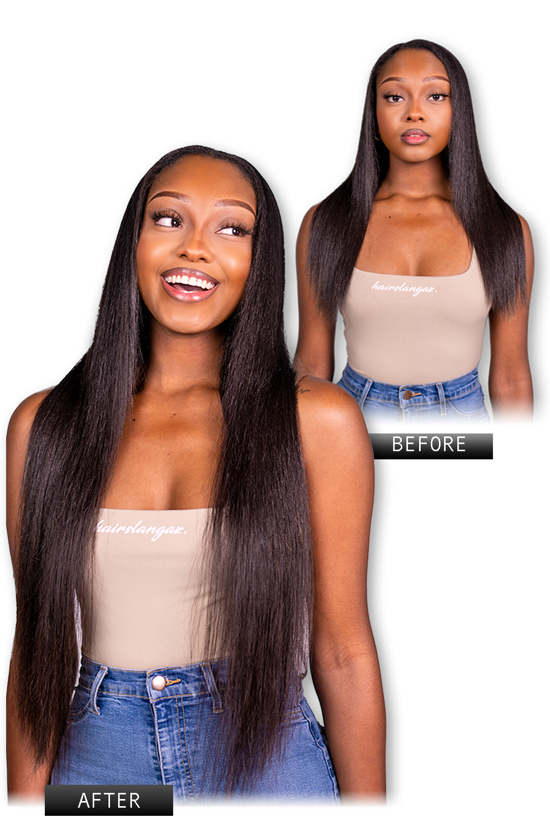 Silky Straight (1B) Seamless Clip-Ins