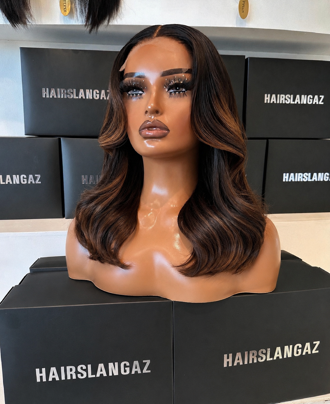 Adrianne - Ombre Brown Glueless 5x5 Closure Wig