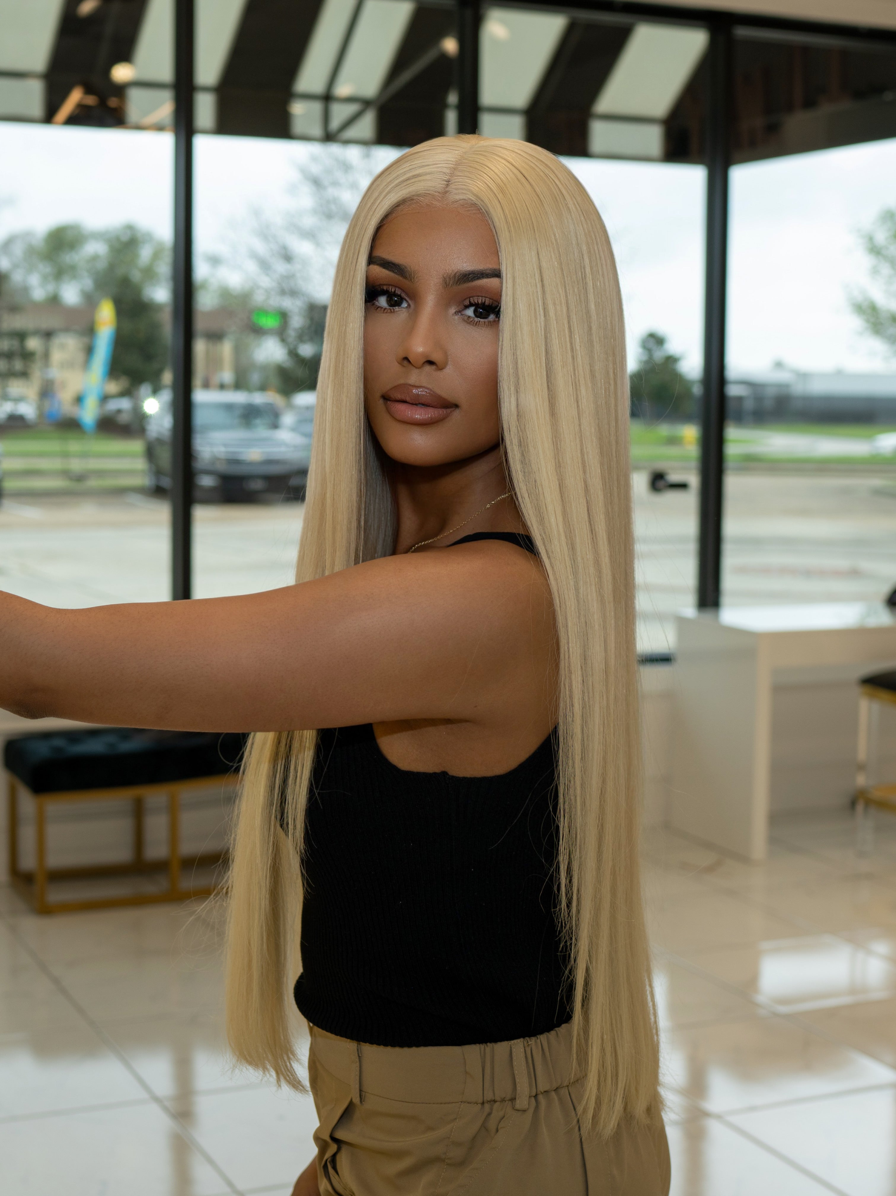 Caresha - Blonde 5x5 Glueless Wig