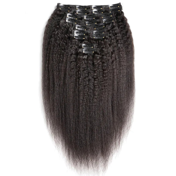 Kinky Straight (1B) Seamless Clip-Ins